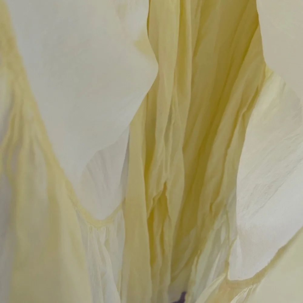 Mango Yellow Tiered Maxi Dress - Picture 7 of 7